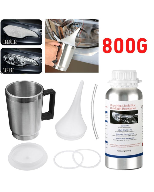 Headlight Restoration Steaming Kit – 800g Premium Formula