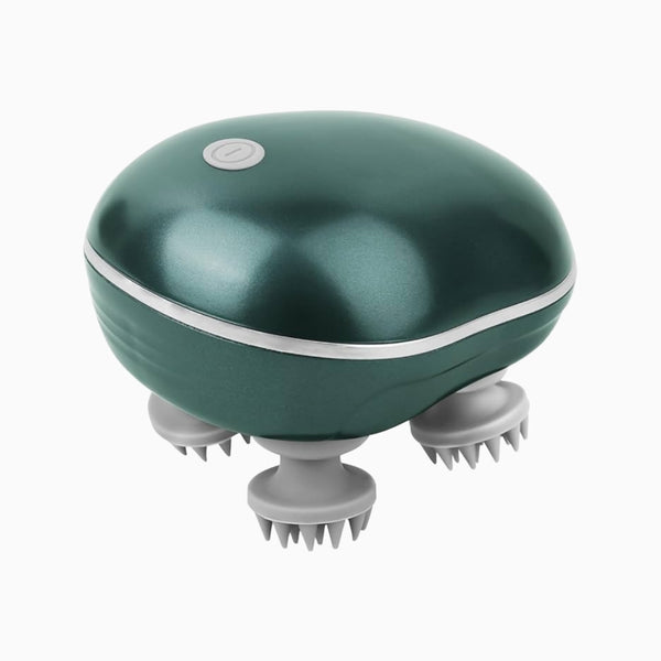 Electric Scalp & Full-Body Massager – IPX7 Waterproof | Rechargeable | 4 Massage Heads